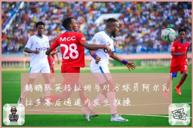 鹈鹕队英格拉姆与对方球员阿尔瓦拉多赛后通道内发生推搡