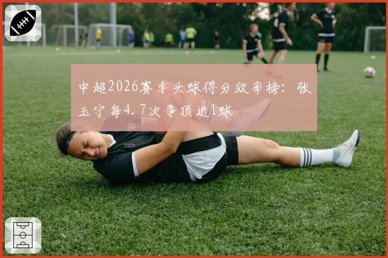 中超2026赛季头球得分效率榜:张玉宁每4.7次争顶进1球